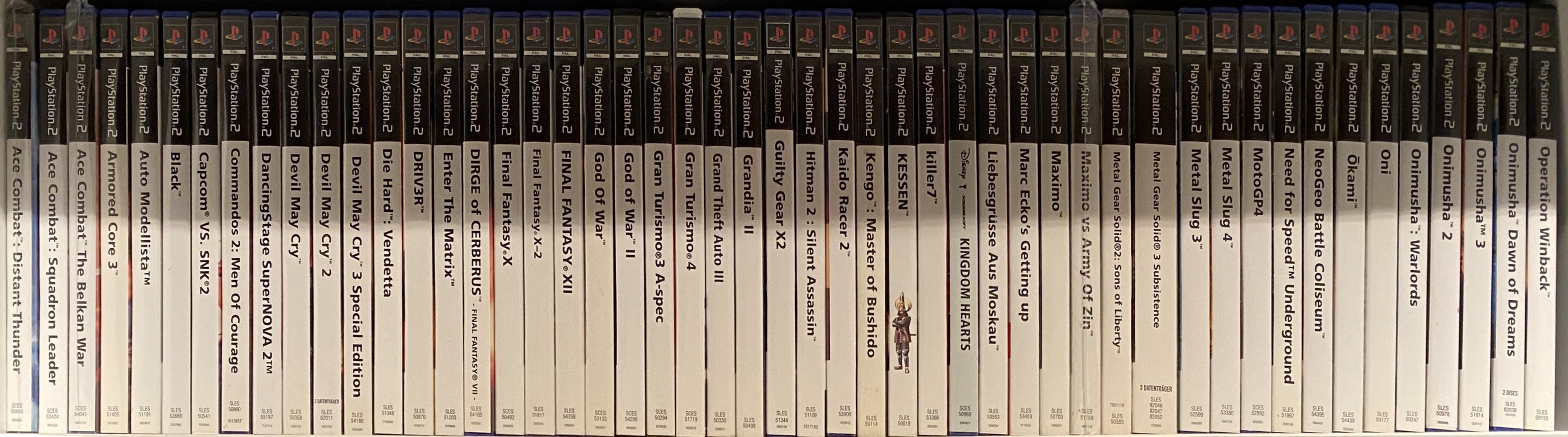 PS2 Shelf Row 1